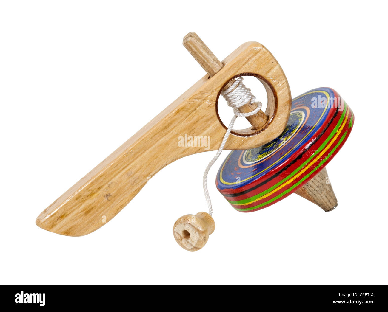 Wooden spinning top hi-res stock photography and images - Alamy