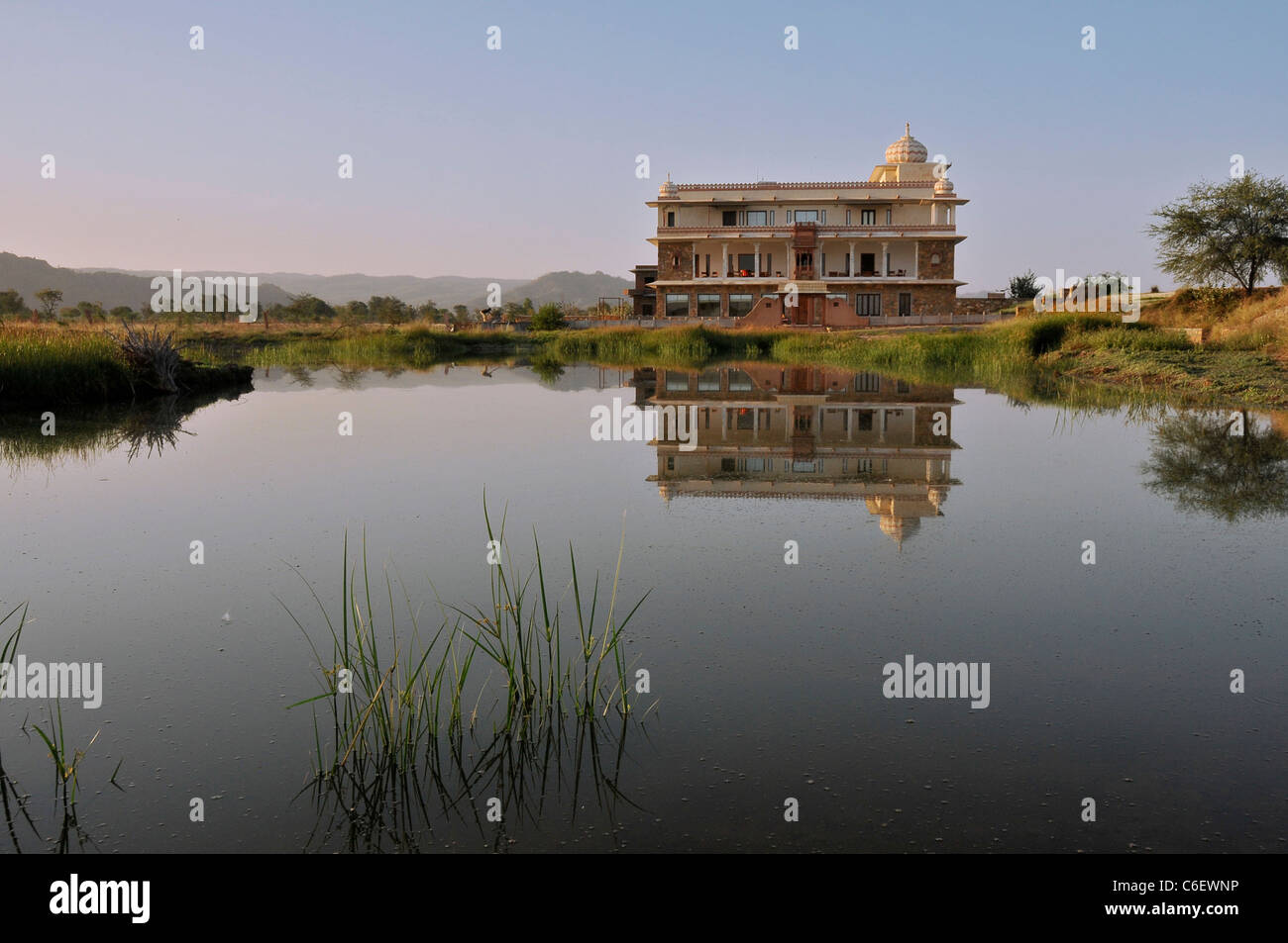 Kaseh Bagh Hunting Lodge now hotel Jojawar Rajasthan India Stock Photo