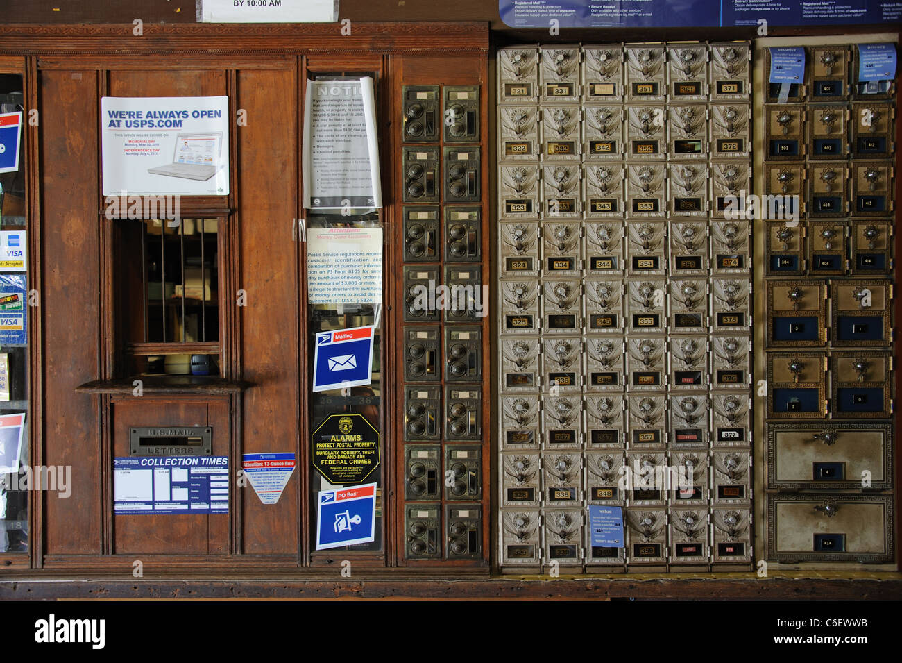 US Post Office mailboxes at Evinston Florida USA Stock Photo Alamy