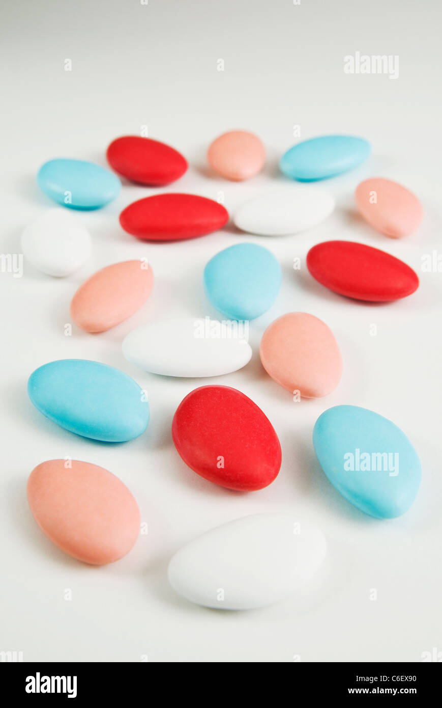 Confetti or Jordan almonds Stock Photo Alamy