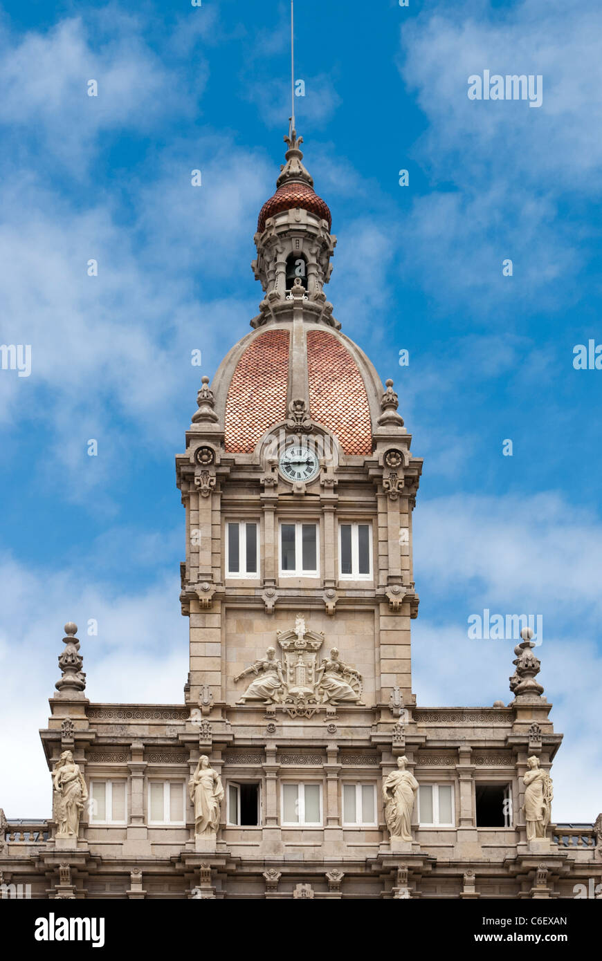 Maria Pita council house Corunna, Spain Stock Photo Alamy