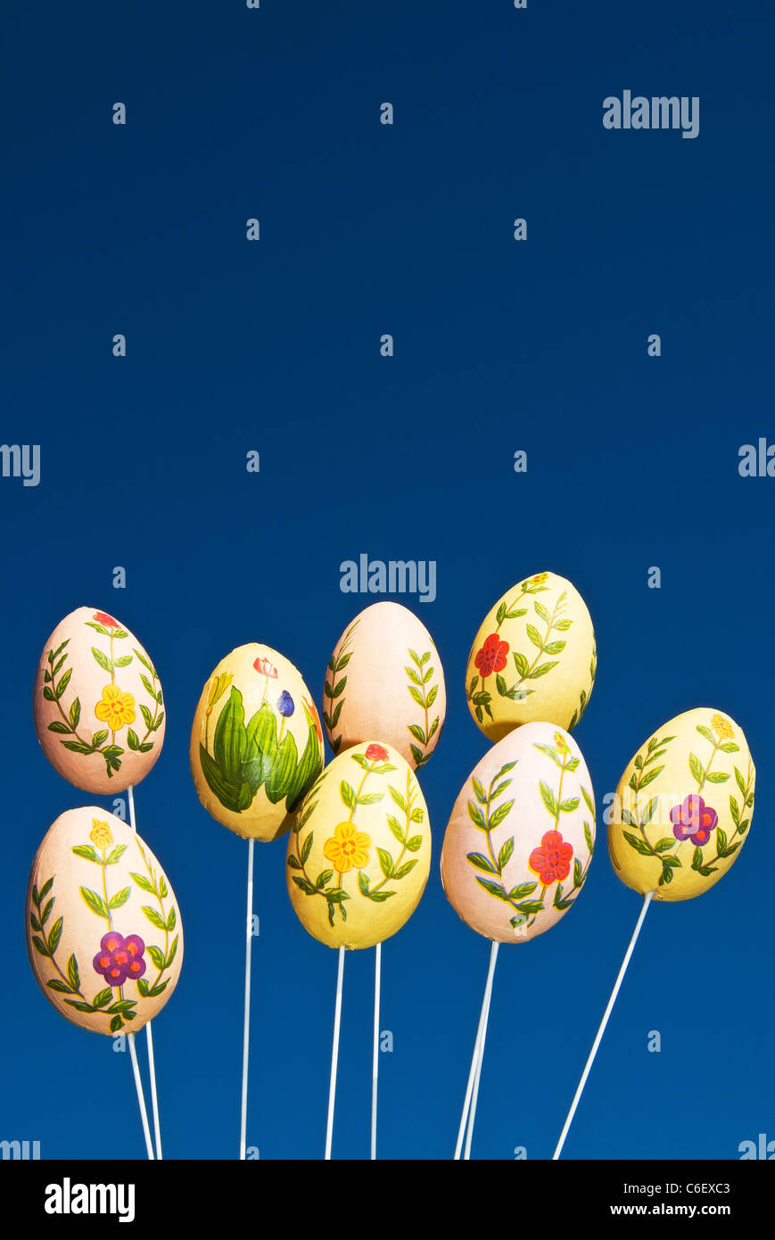 Easter eggs decoration Stock Photo
