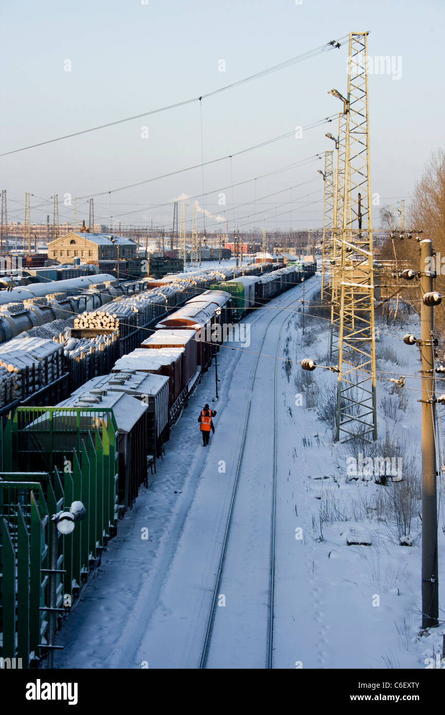 Train station in St Petersburg Stock Photo - Alamy