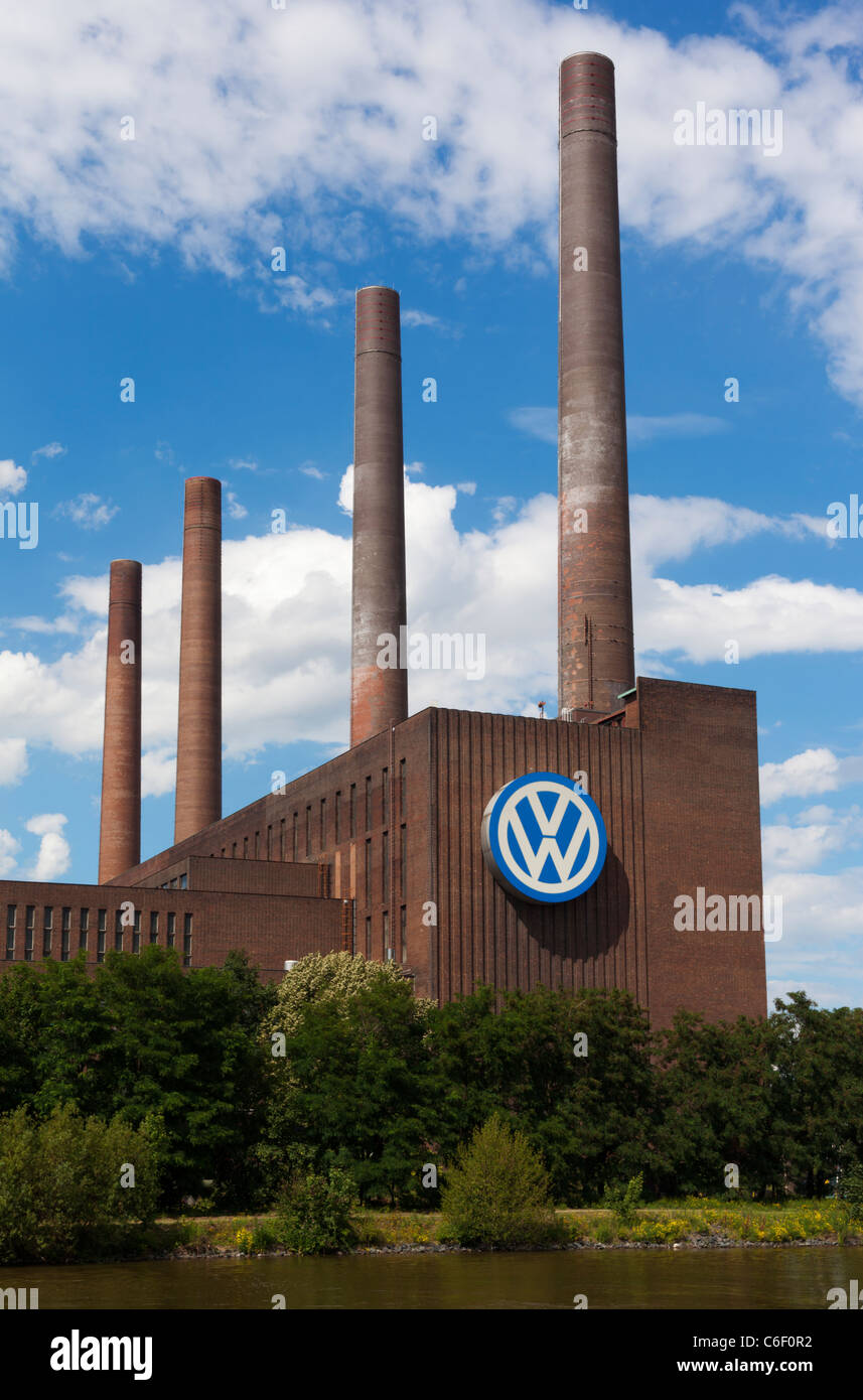 Volkswagen plant in Wolfsburg, Germany. Stock Photo