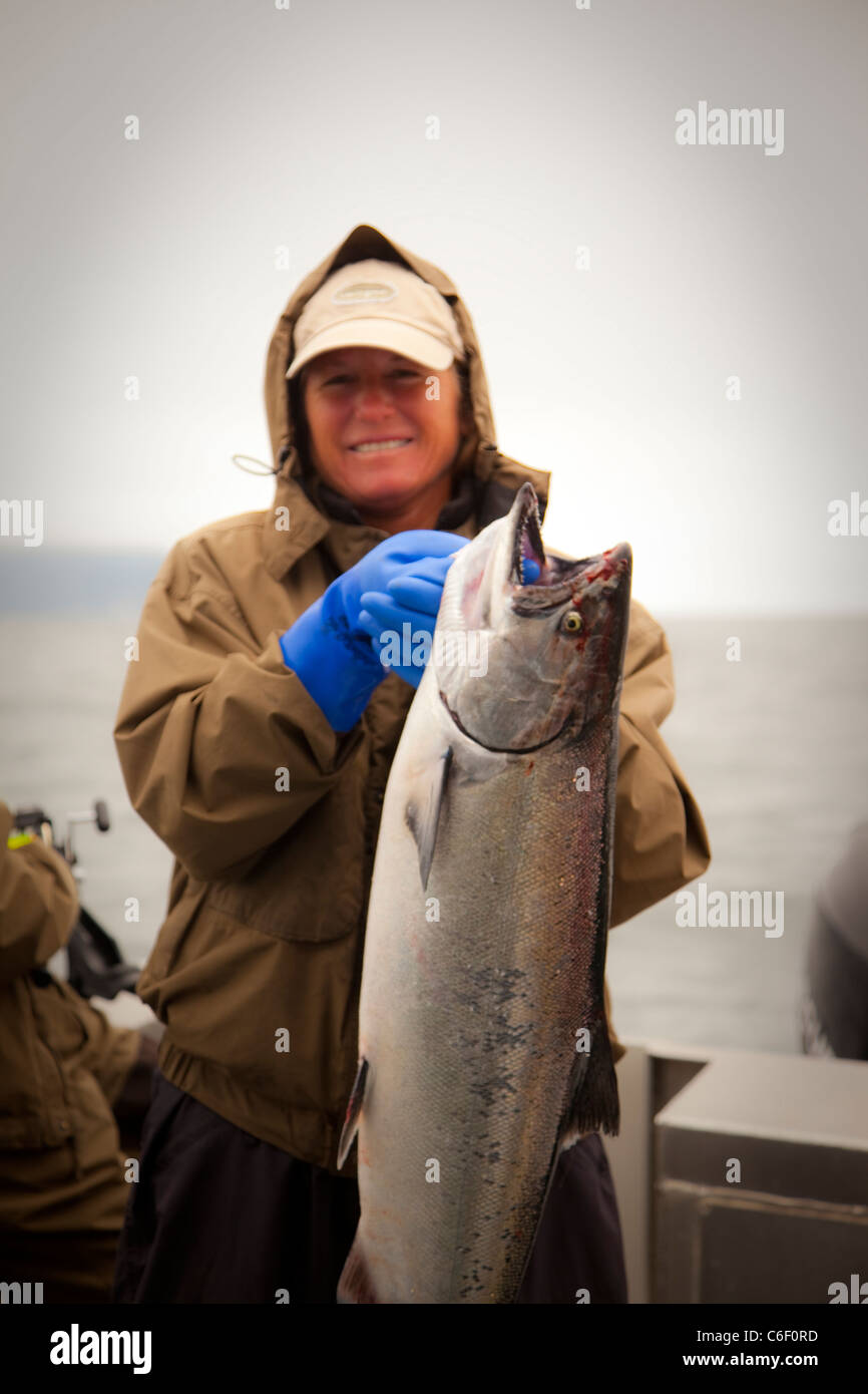 King Salmon, Sitka, Alaska Stock Photo