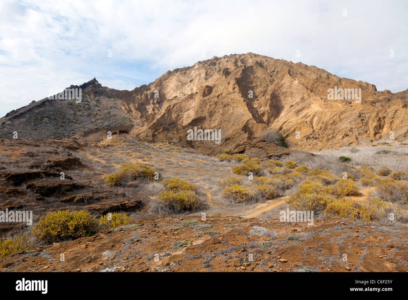 View on the Punta Pitt hike, San Christobel, Galapagos Stock Photo