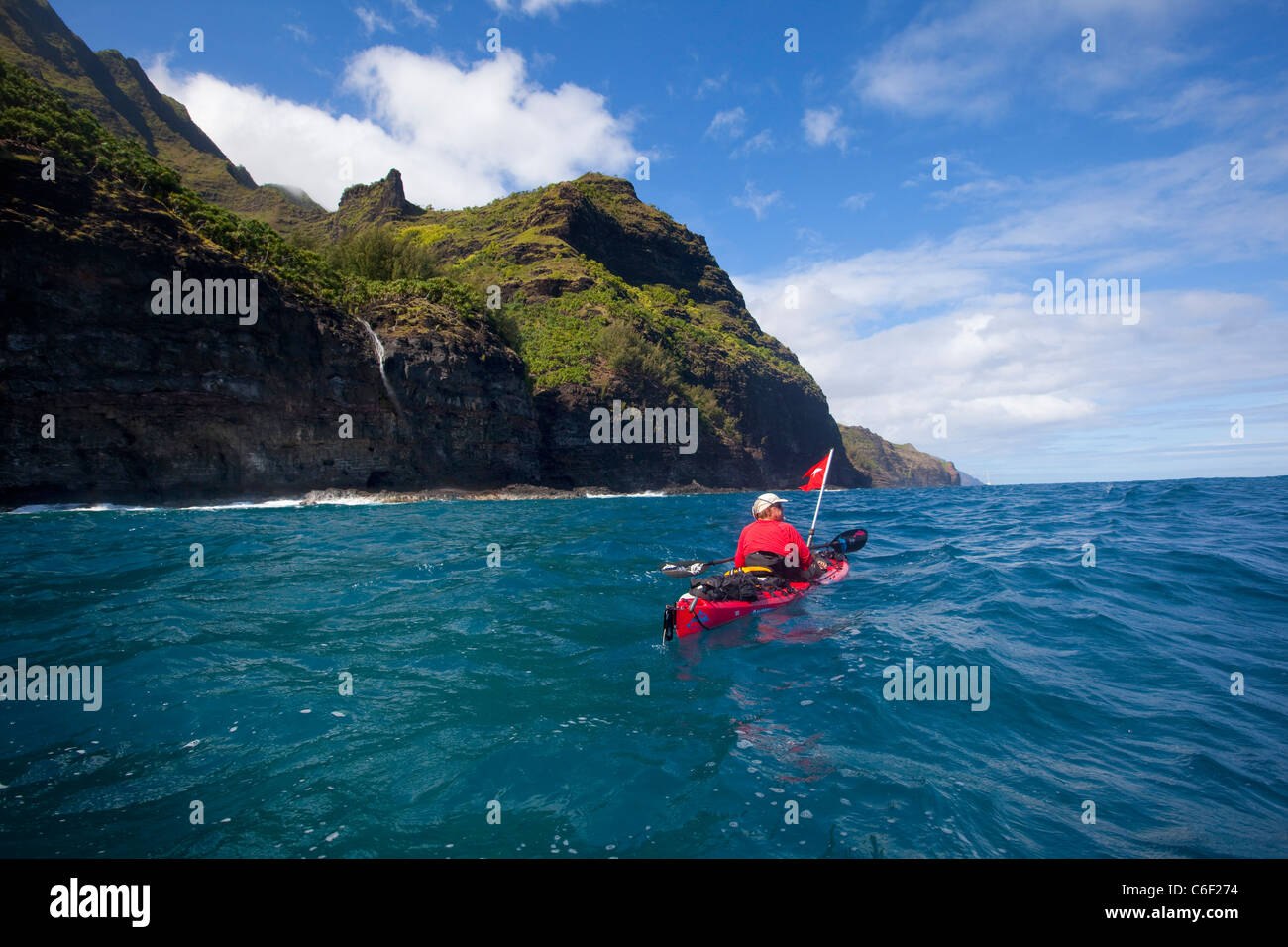 Kayaking, Napali Coast, Kauai, Hawaii Stock Photo Alamy
