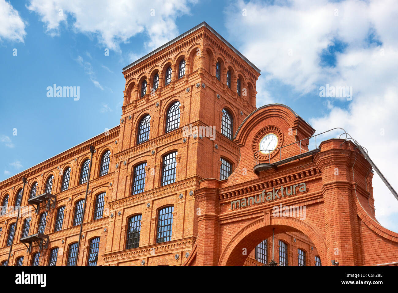 Lodz, Manufaktura-Leisure And Commercial Centre (historic textile factory buildings), Poland, Europe Stock Photo