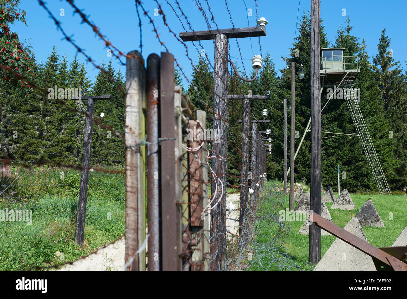 Bucina Buchwald Czech Republic Germany border Iron Curtain from