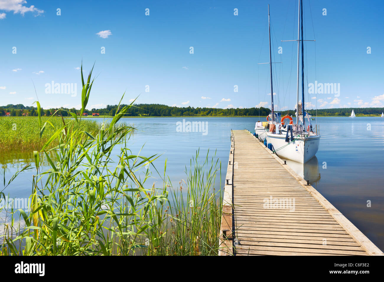 Swiecajty lake, Masuria region, Poland, Europe Stock Photo