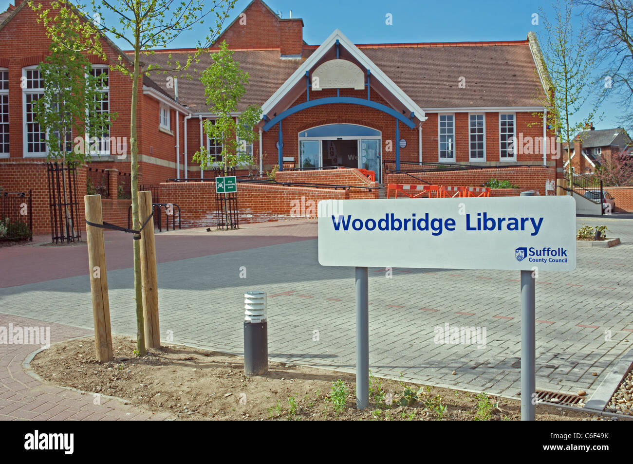 Woodbridge library, Suffolk, UK Stock Photo Alamy
