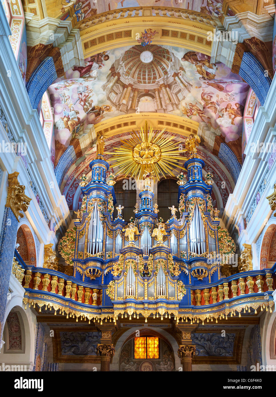 Swieta Lipka (Holy Lime), baroque Pilgrimage Church, music authorities, Masuria region, Poland, Europe Stock Photo
