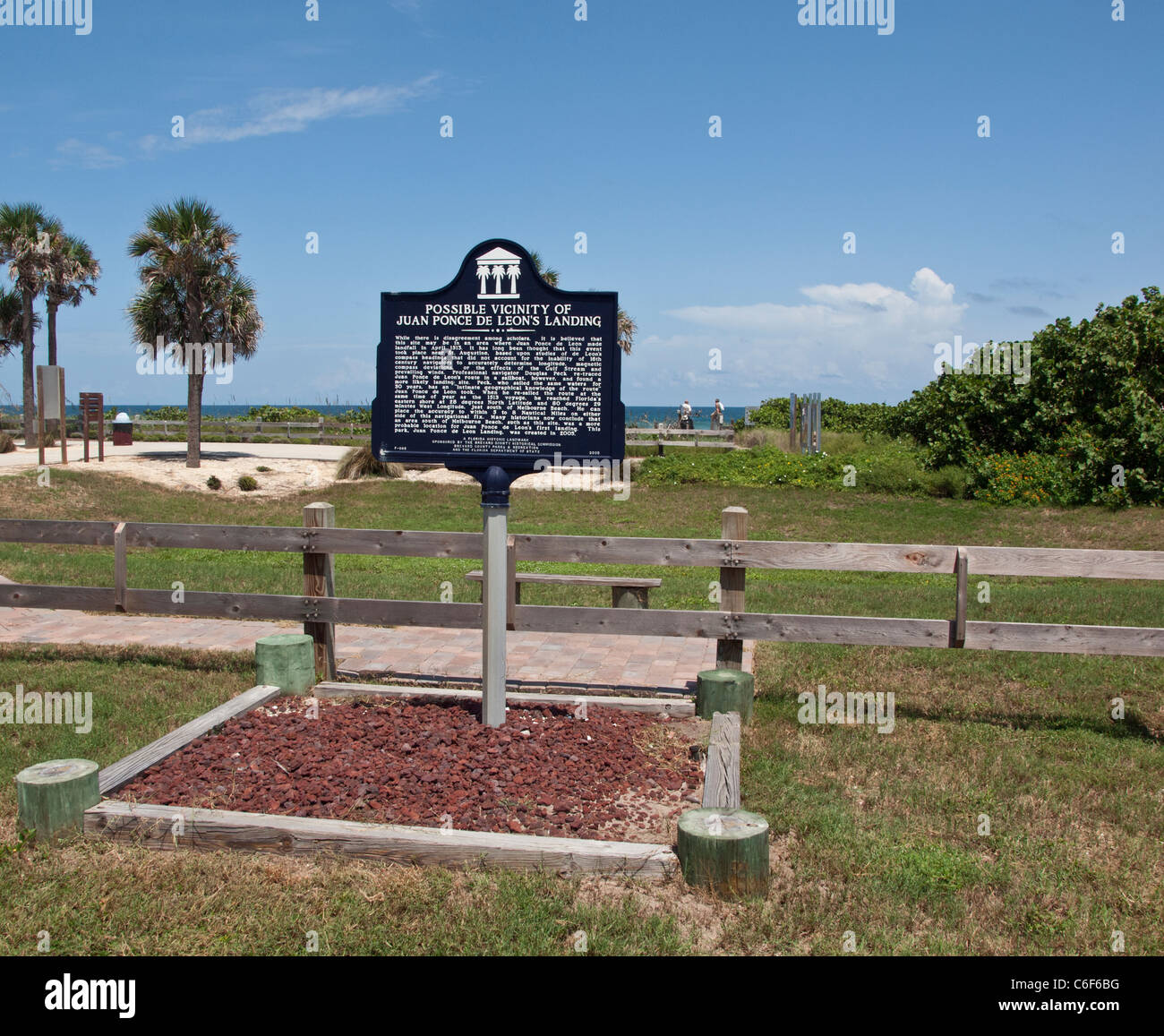 Ponce de Leon Landing site at Melbourne Beach on the East Coast of