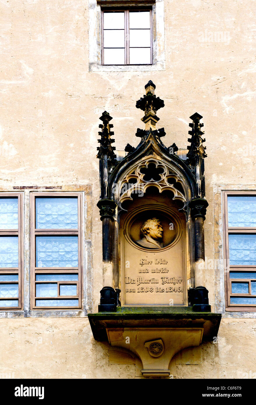 Residence of Martin Luther in Wittenberg; Wohnhaus von Martin Luther in Wittenberg Stock Photo