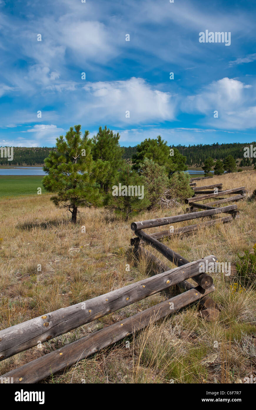 Lower Lake Mary is one of two reservoirs in northern Arizona, southeast of Flagstaff Stock Photo
