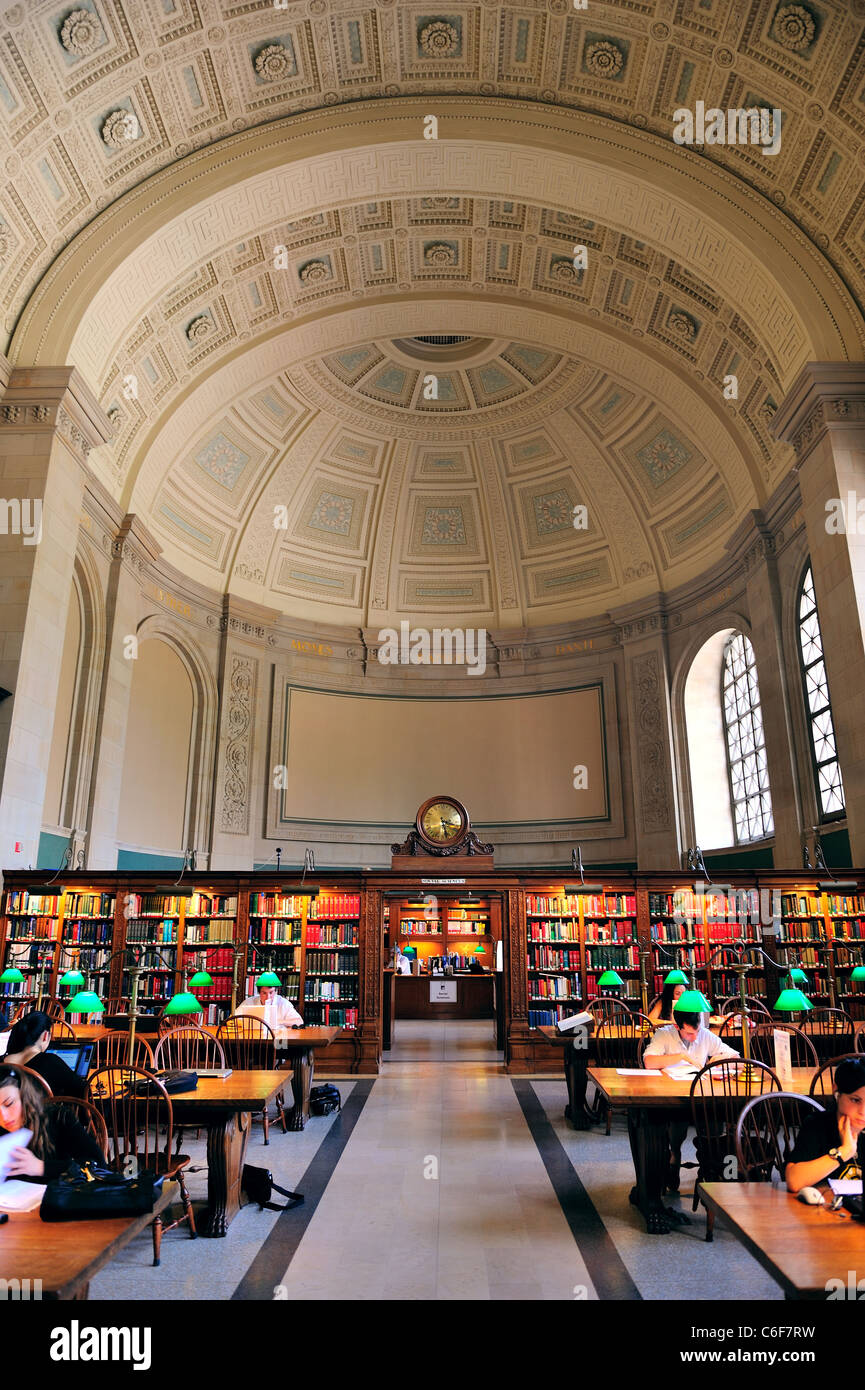 Boston Library interior Stock Photo Alamy