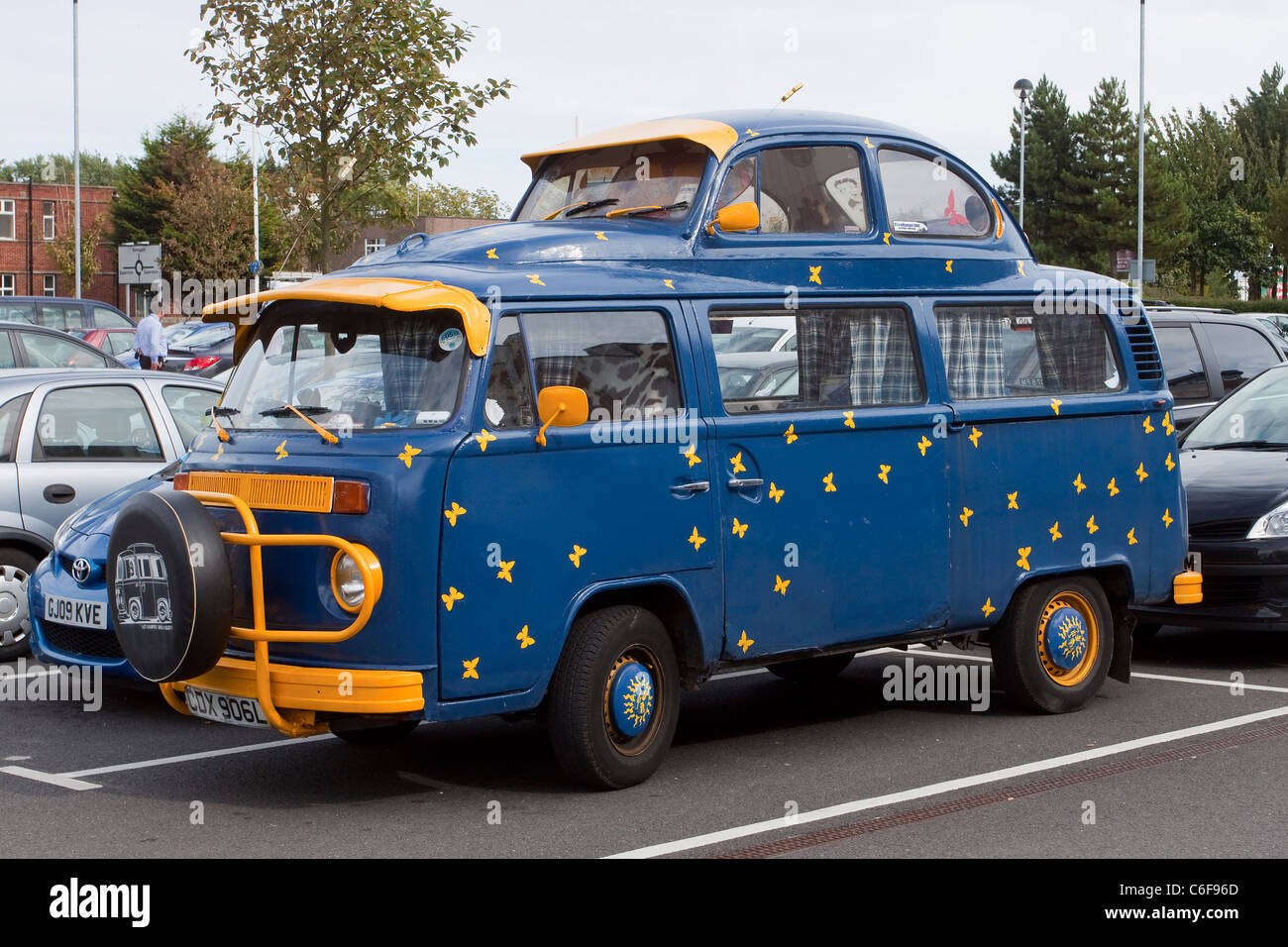 VW Campervan conversion Stock Photo