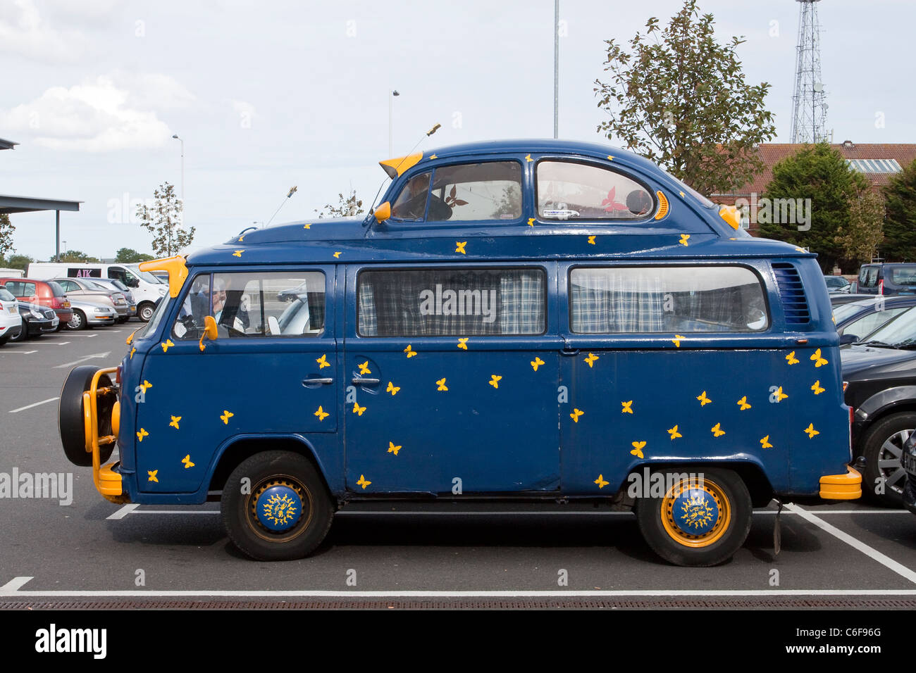VW Campervan conversion Stock Photo