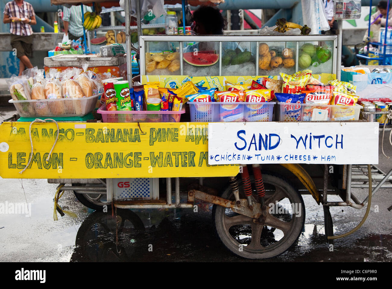 Funny Spelling Mistake in Thailand Stock Photo