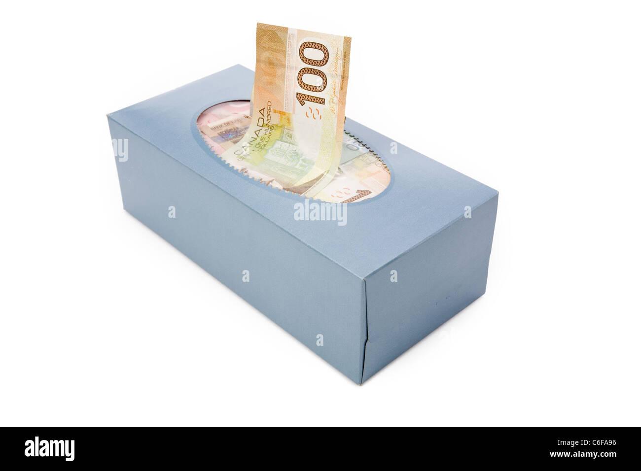 money tissue box