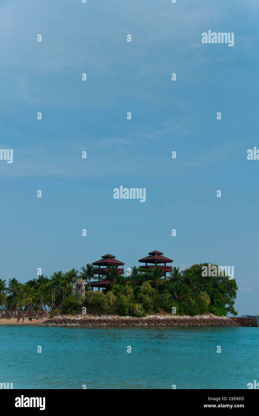 Palawan Beach, Sentosa Island, Singapore Stock Photo