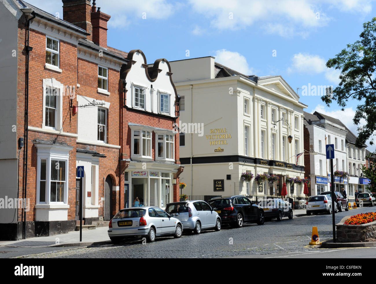 The Royal Victoria Hotel in St Mary's Street Newport Shropshire England