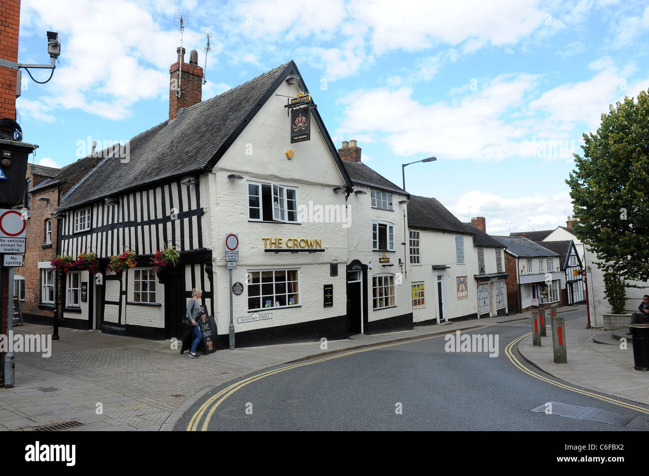 The Crown Inn Stafford Street in Market Drayton, Shropshire, England