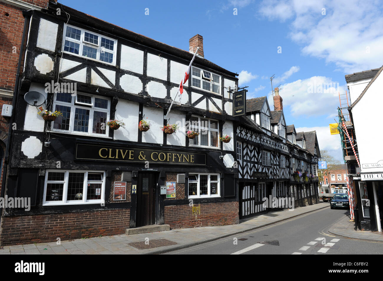 Shropshire Street Market Drayton England; Uk Stock Photo Alamy