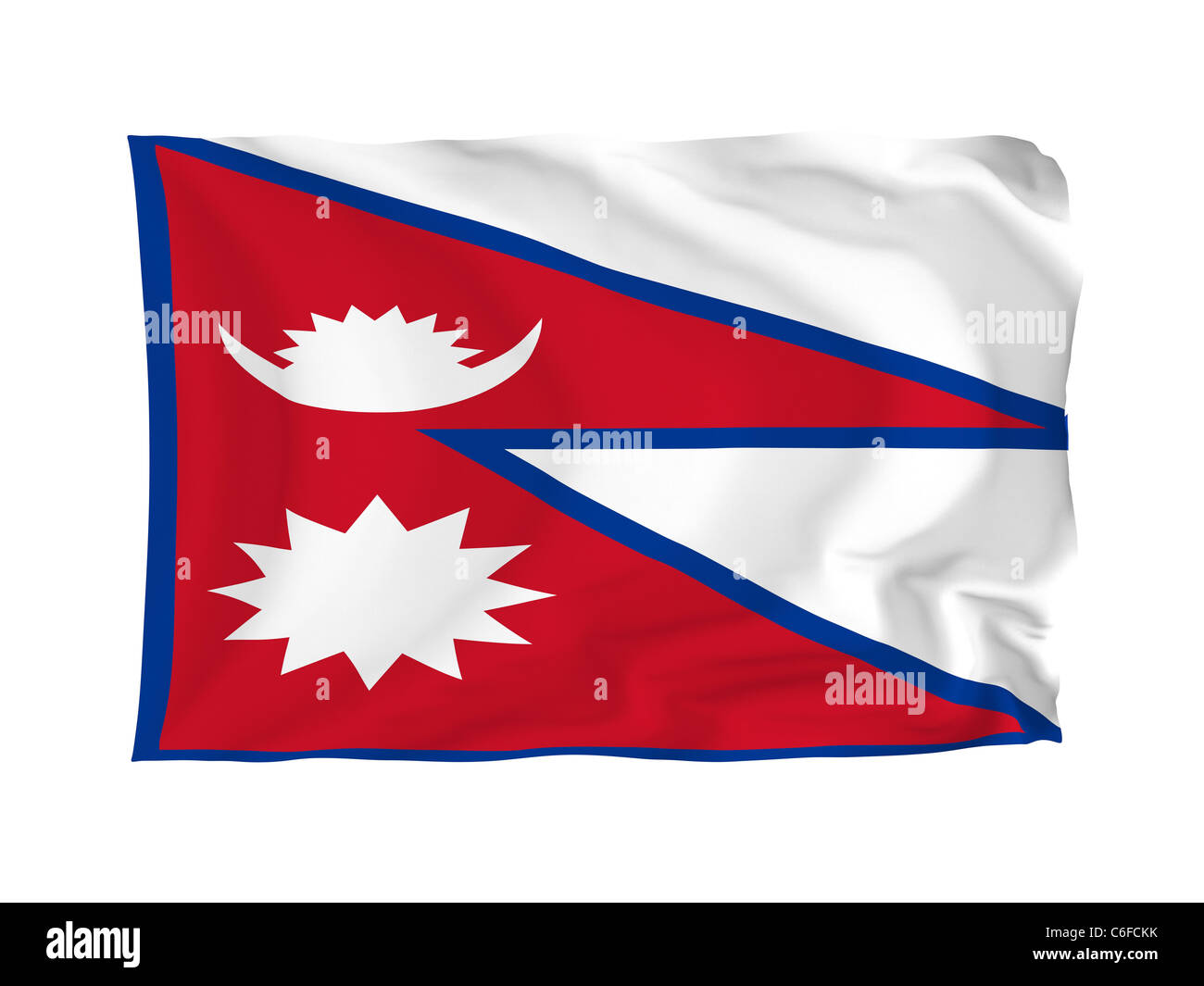 Nepal flag hires stock photography and images Alamy