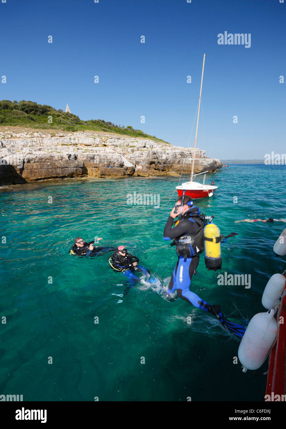Divers Stock Photo