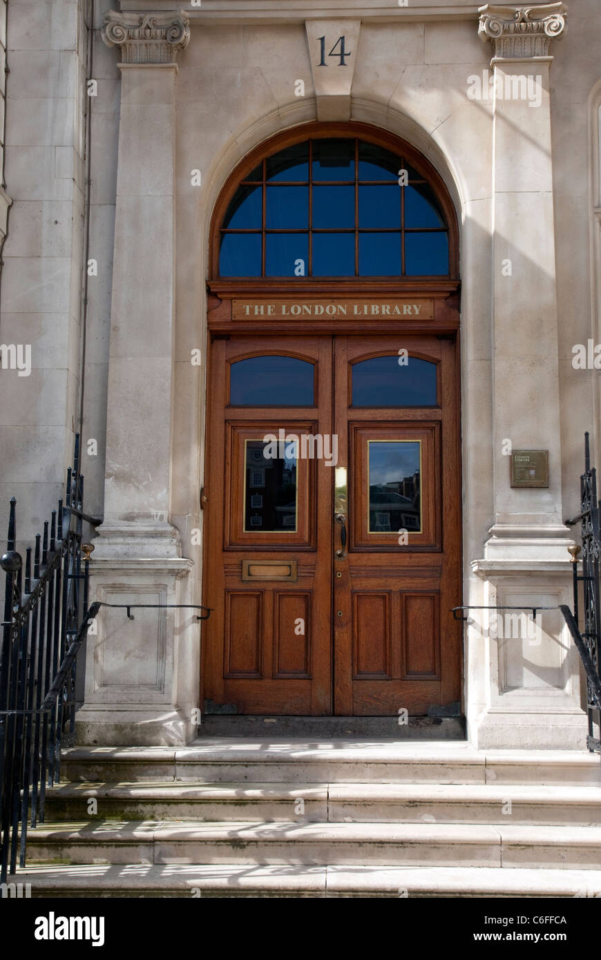 The London Library, St James's Square, London Stock Photo