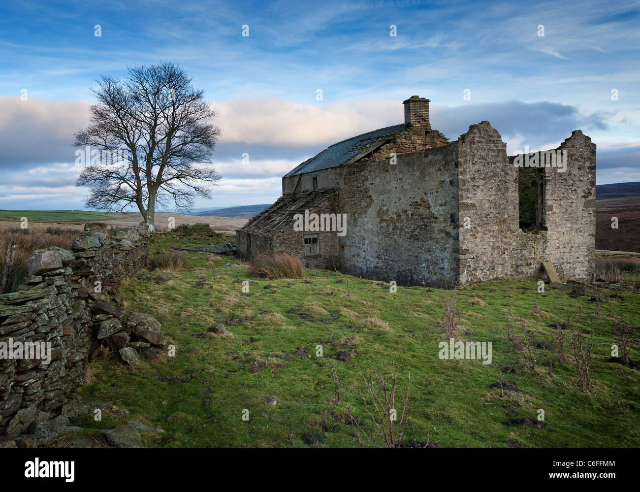 Ruined farmhouse Stock Photo