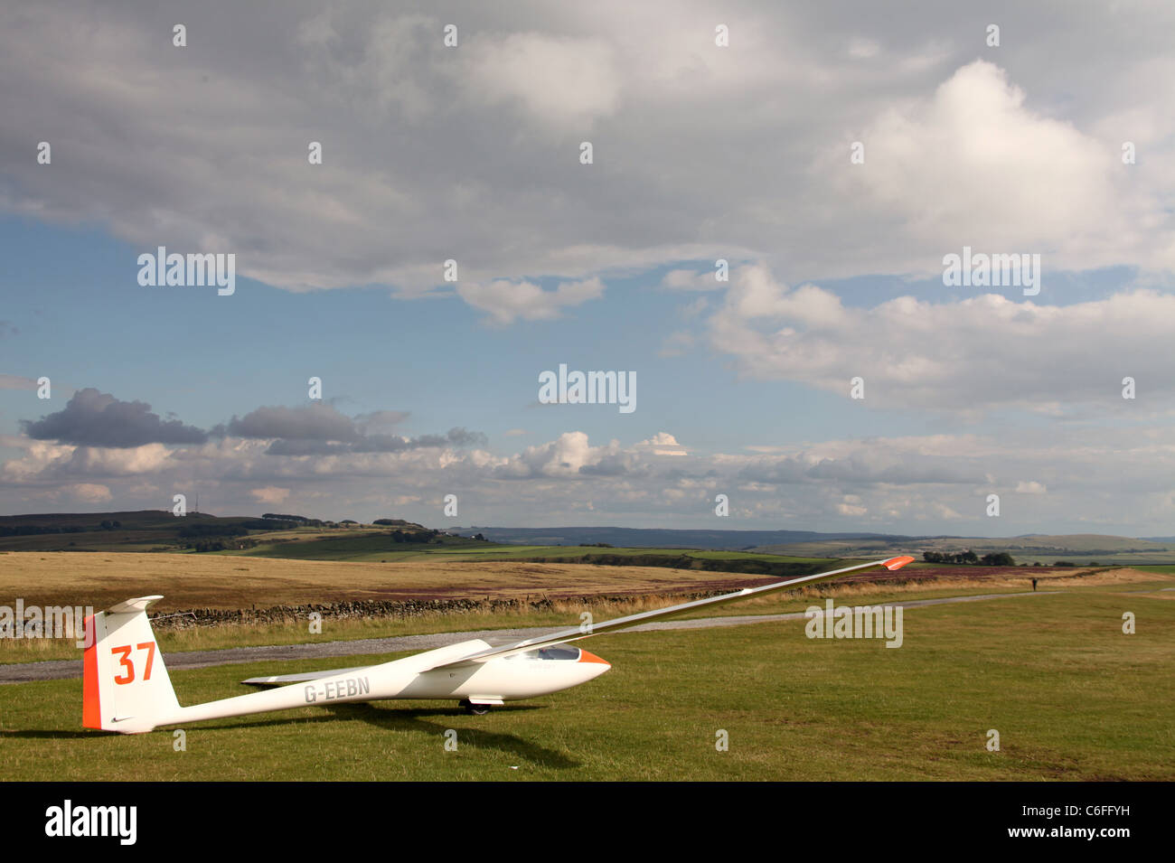 Gliding in the Peak District Stock Photo Alamy