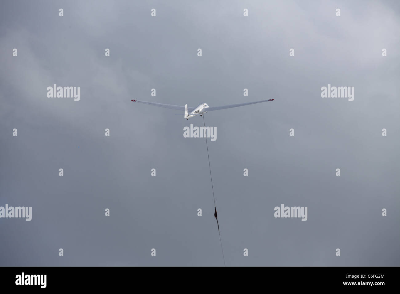 Gliding at Great Hucklow in the Peak District National Park with the