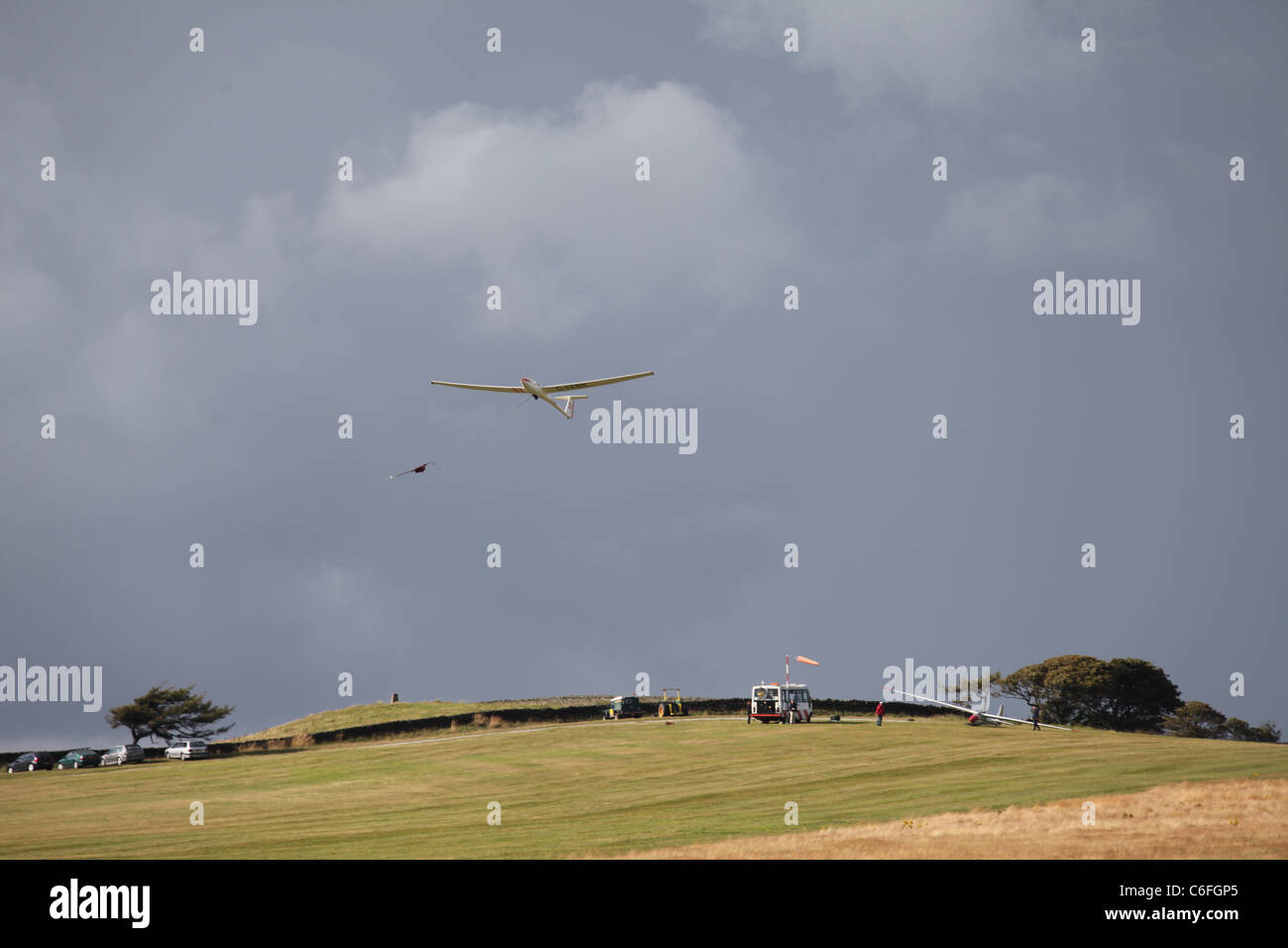 Gliding in the Peak District Stock Photo Alamy