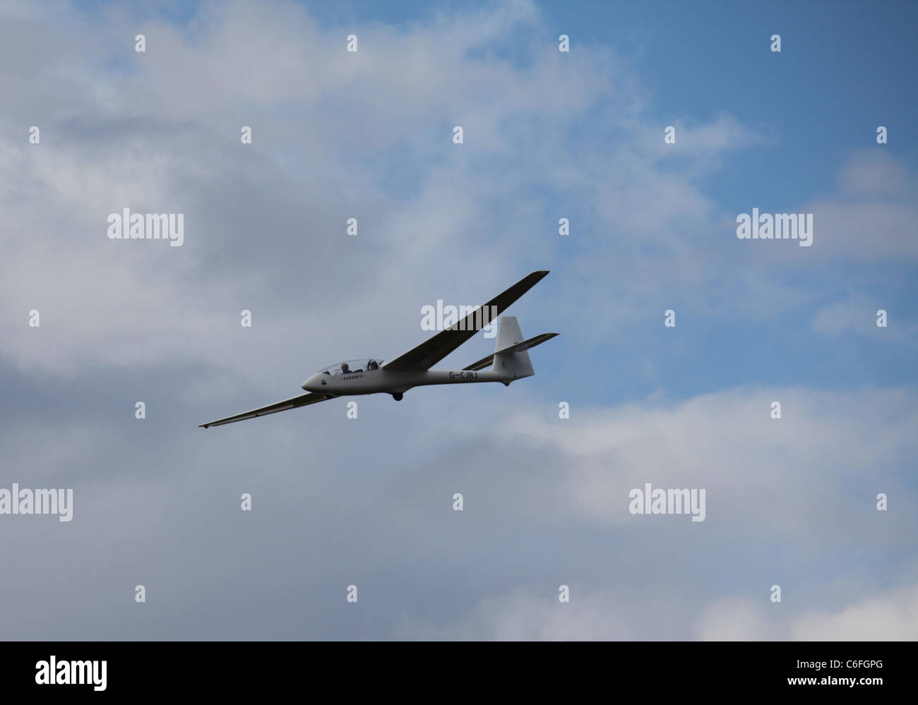 Gliding at Great Hucklow in the Peak District National Park with the