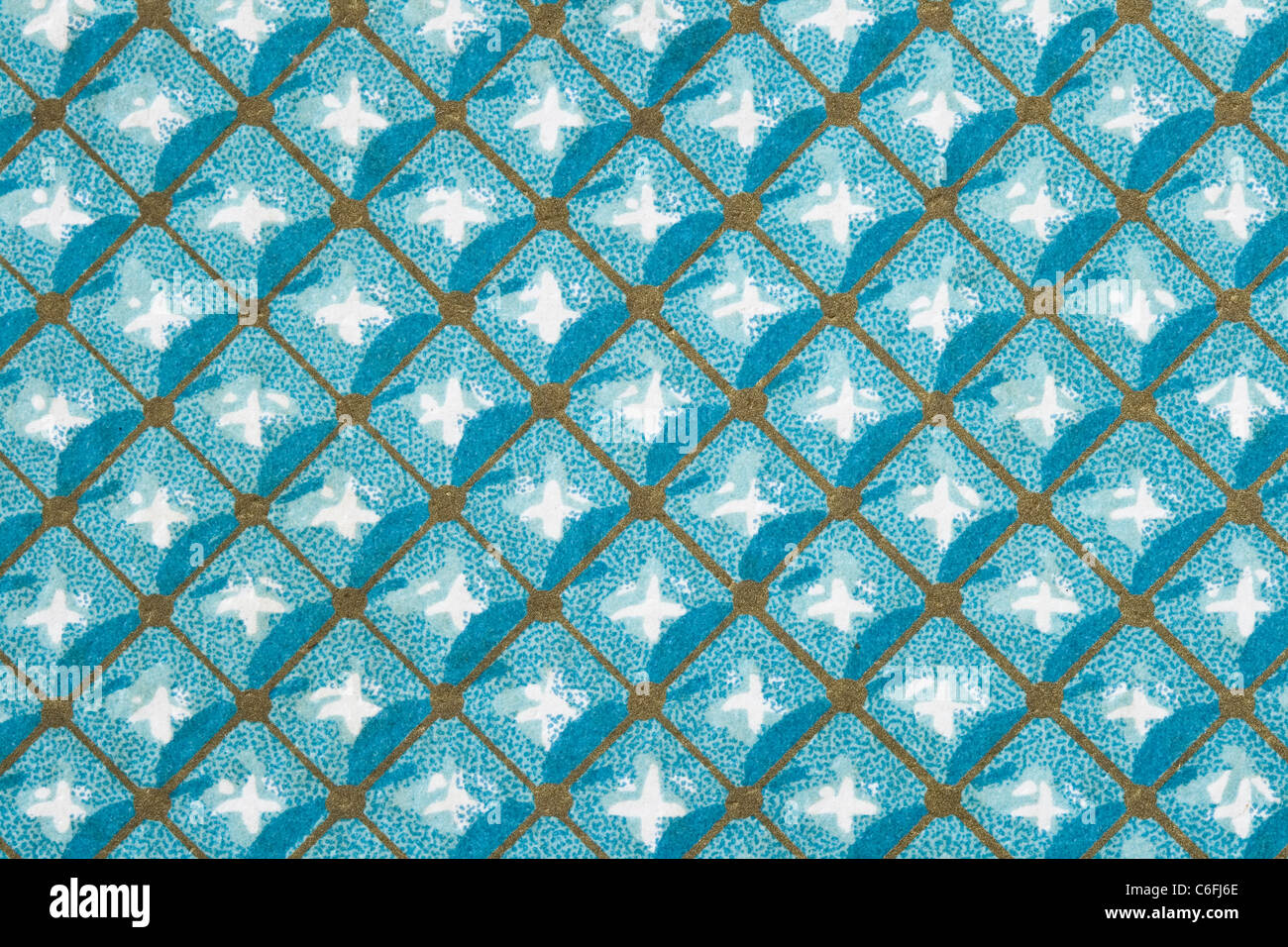 vintage pattern from an 1800s book cover Stock Photo