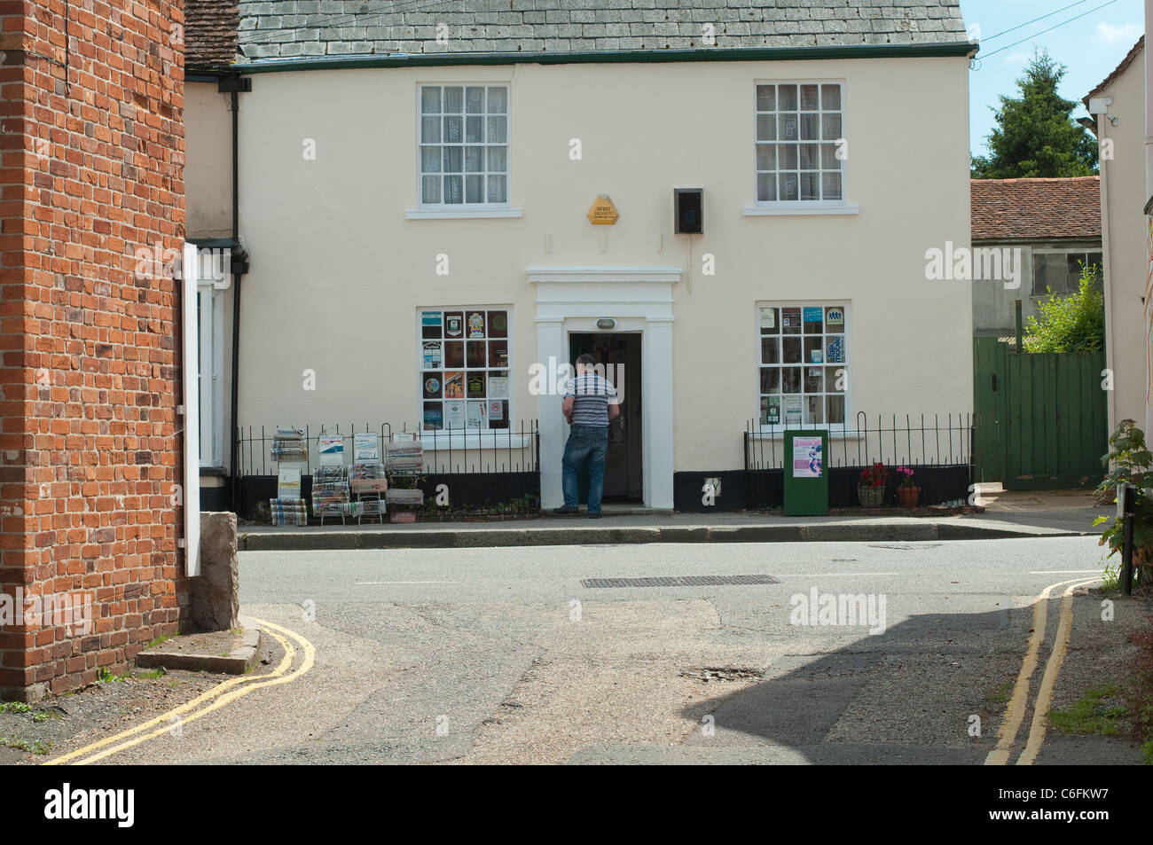 Newsagent shop uk village essex street newspapers entrance hires stock