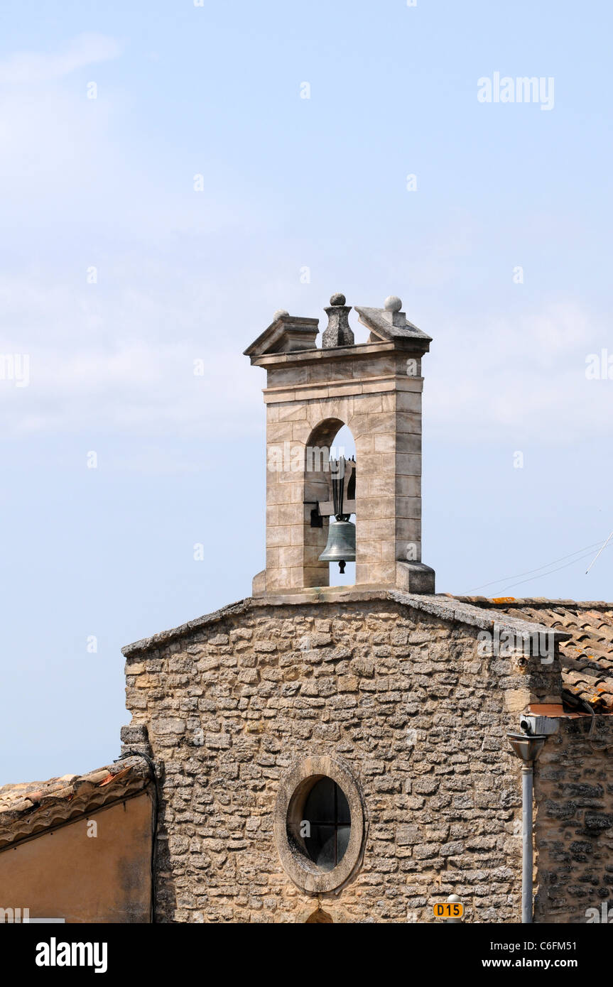 Remains of the White Penitents Chapel in Gordes, Vaucluse department, Provence region, France Stock Photo