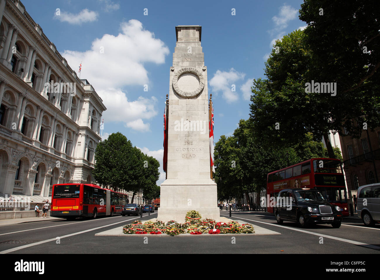 The Cenotaph on Whitehall, Westminster, London, England, U.K. Stock Photo