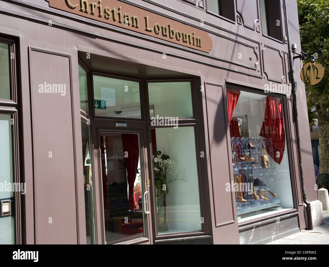 Christian Louboutin Store in Geneva Stock Photo