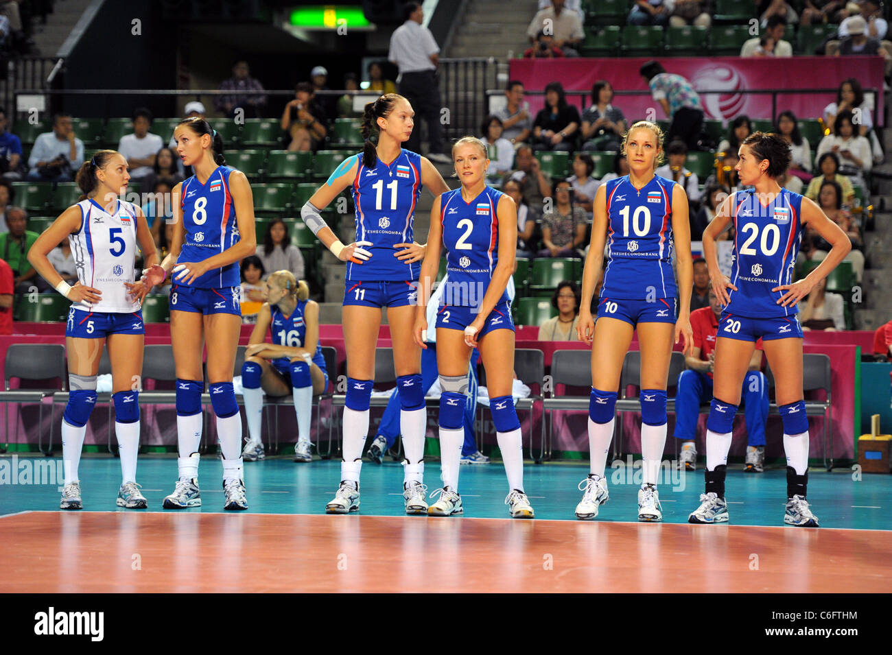 Russia Women's Volleyball Team Group at the 2011 FIVB World Grand Prix Pool  L Stock Photo - Alamy