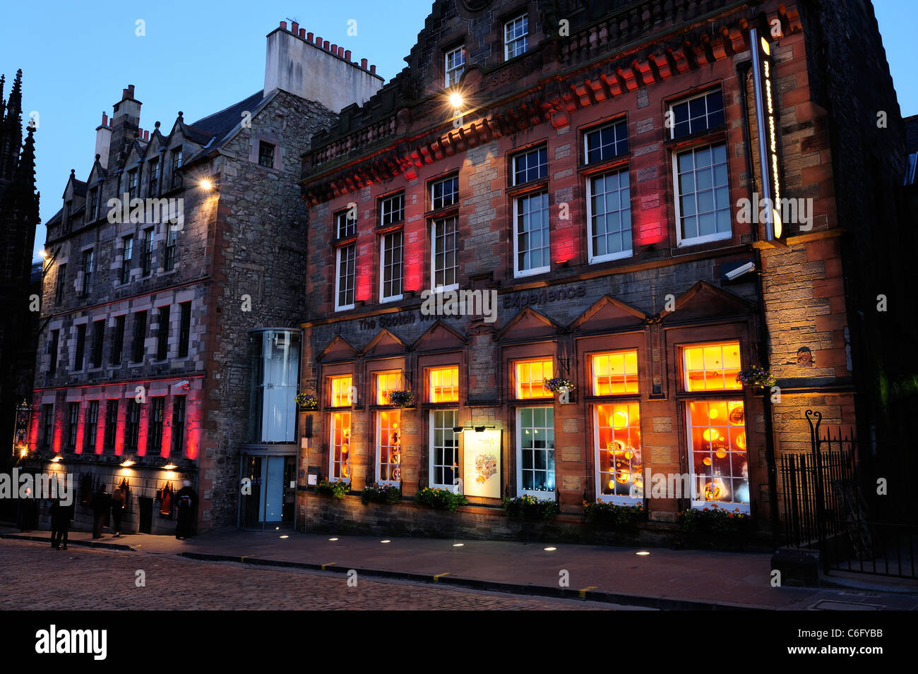 The Scotch Whisky Experience and the Witchery Restaurant on the Royal Mile, Edinburgh, Scotland Stock Photo