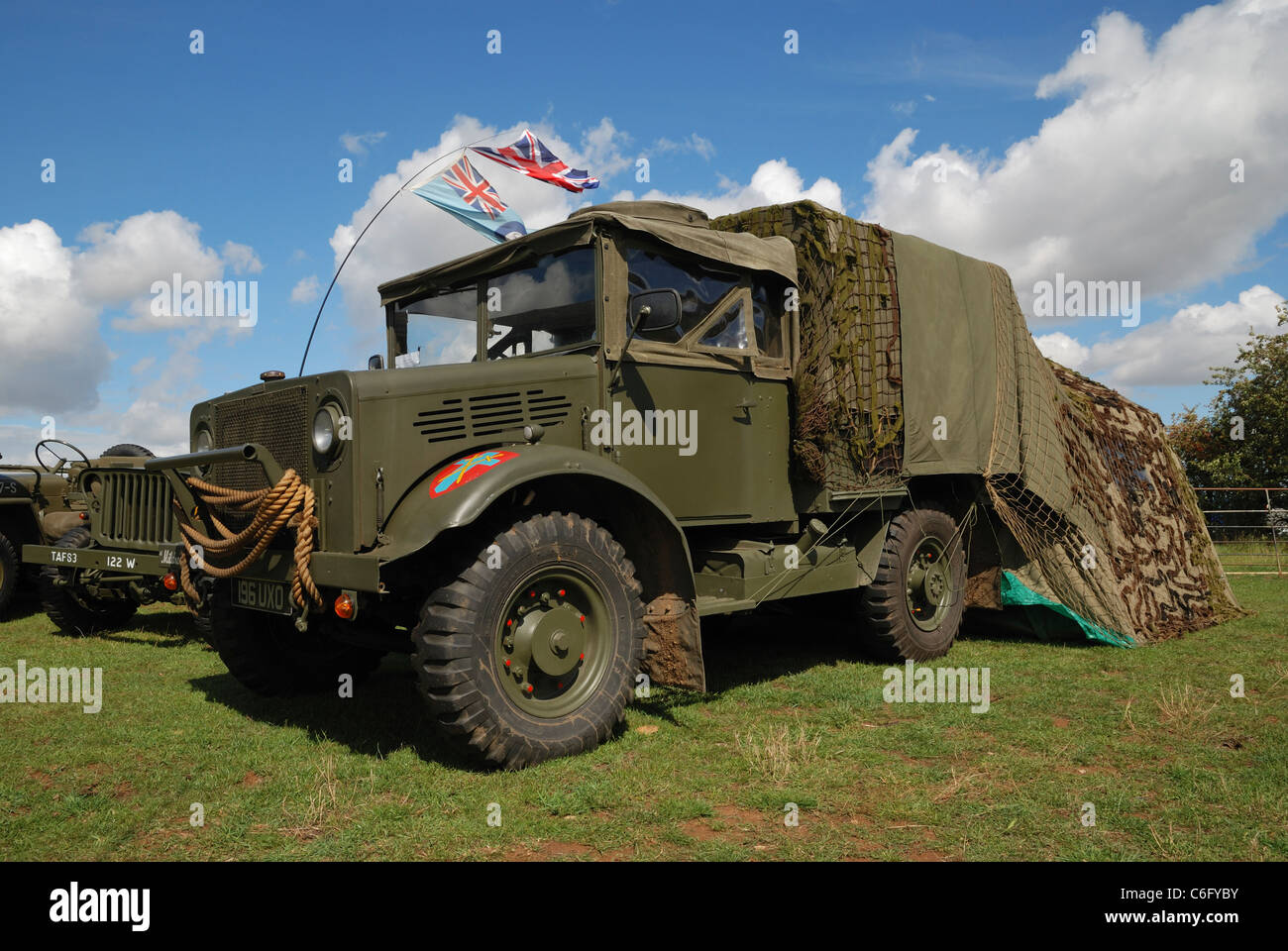 A 1944 Bedford MW truck. Lincolnshire, England. Stock Photo