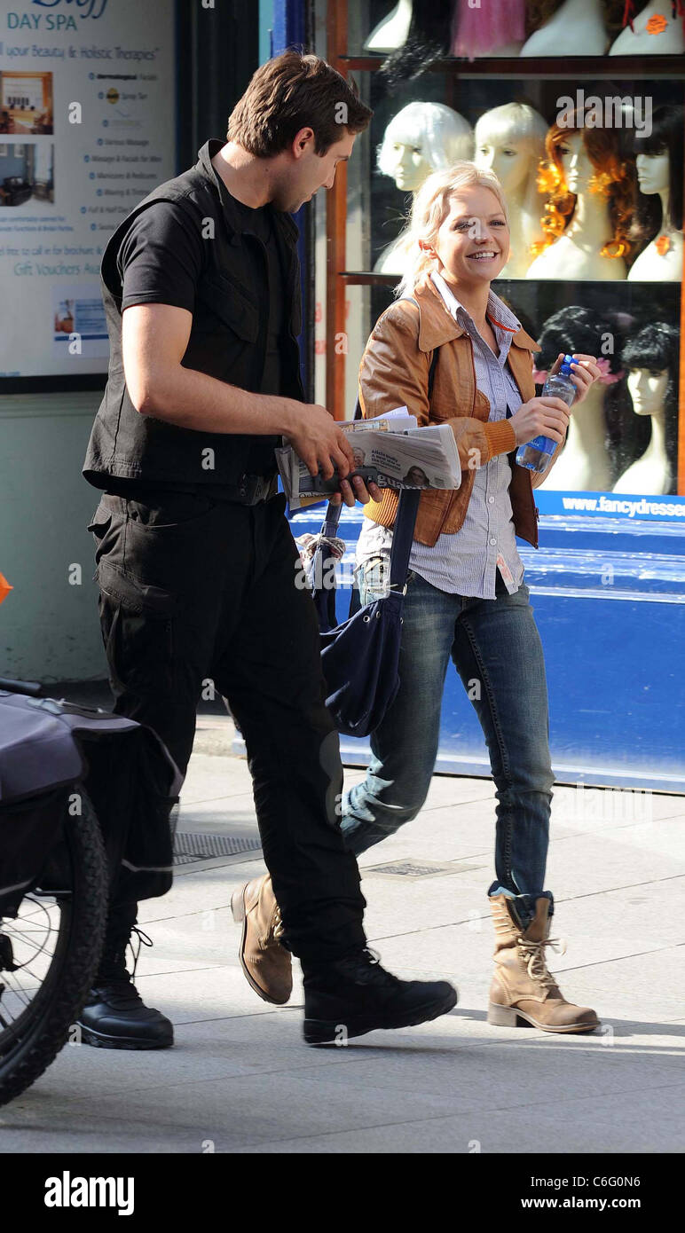 Hannah Spearritt Filming On Location For The Itv Sci-Fi Series 'Primeval' ,  Dublin, Ireland - 18.05.10 Stock Photo - Alamy
