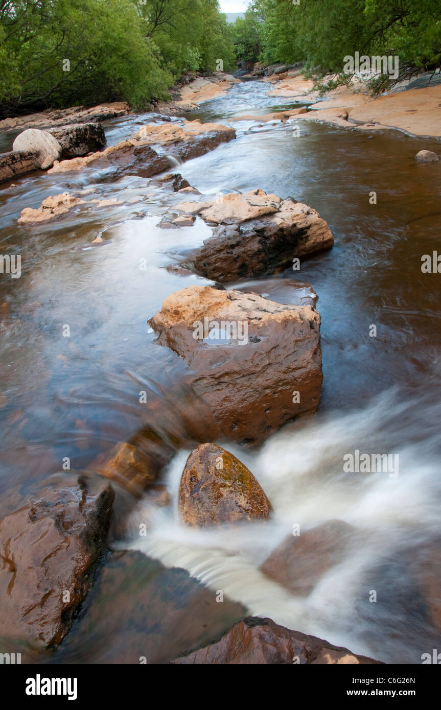 Wain Wath Falls in Keld, Swaledale North Yorkshire England UK Stock Photo