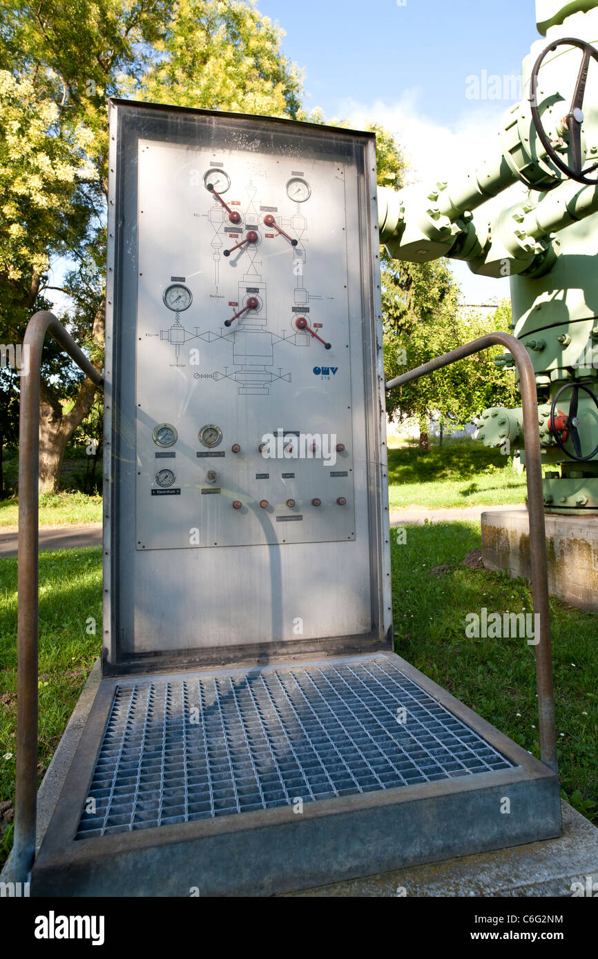 Control panel of world's biggest ChristmasTreePipe, exhibited at the