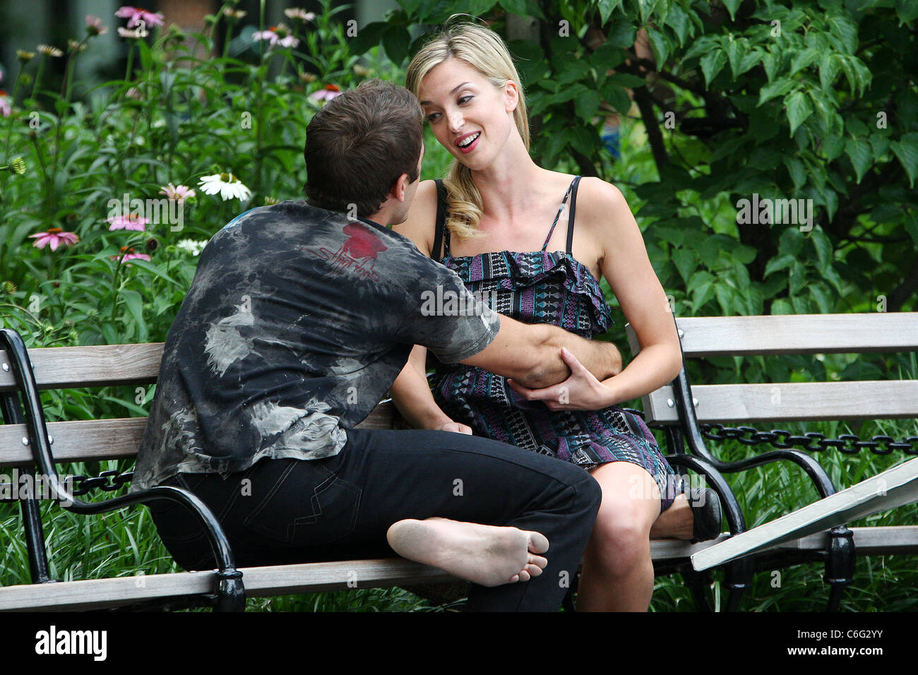 Jonathan Togo on the film set of ‘Bleecker Street’ filming in Manhattan