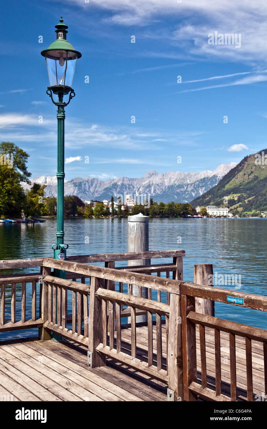 view of Zell am See lake Austria Stock Photo