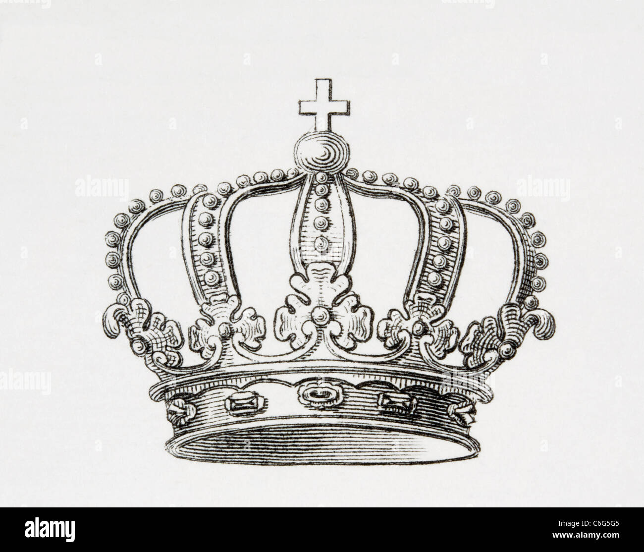 Crown of the Kingdom of Spain Stock Photo Alamy